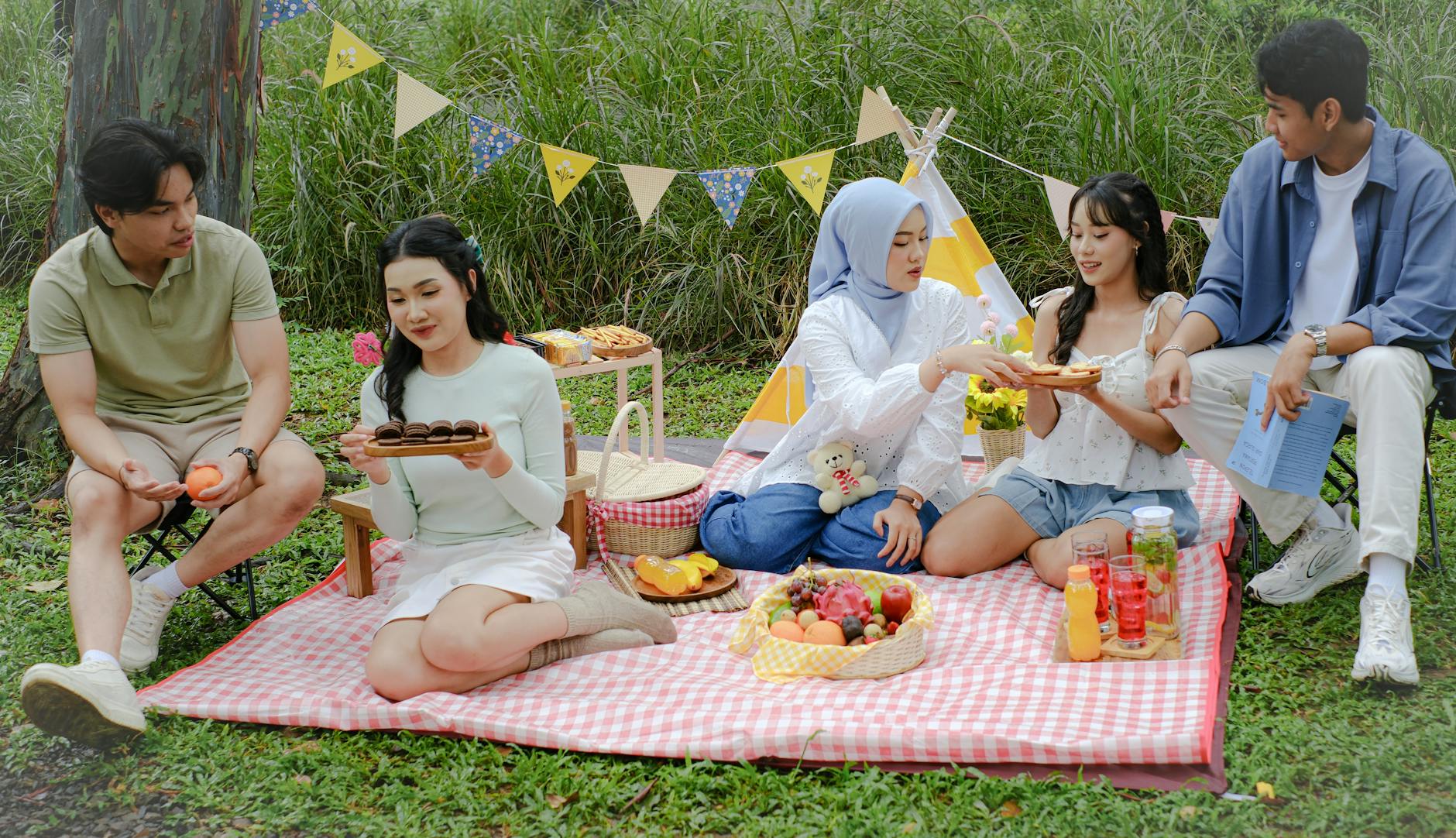 Gambar ilustrasi kesehatan tubuh manusia dengan latar belakang yang sehat dan alami